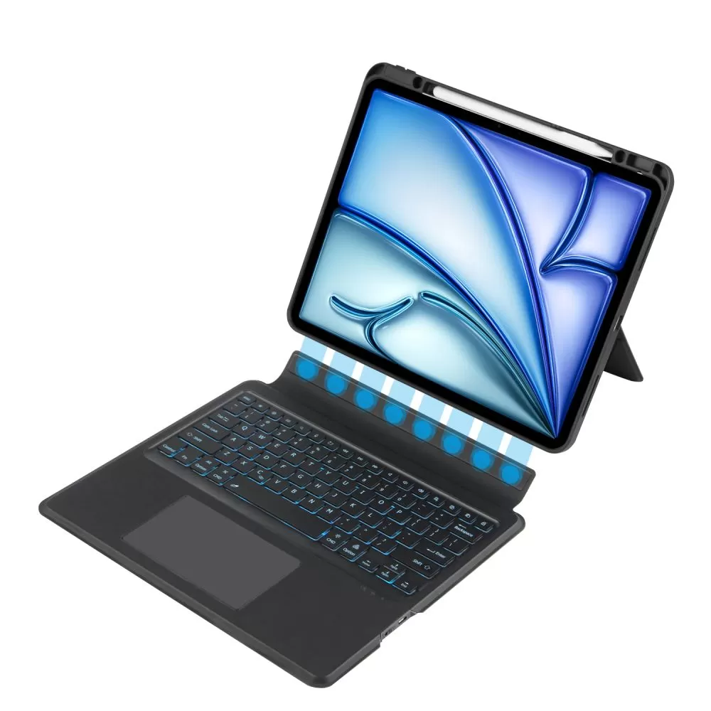 Apple iPad Air 13 (2024) tablet case black TECH-PROTECT SCMAG PEN + KEYBOARD