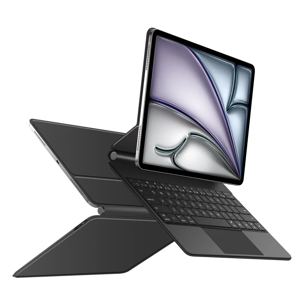 Apple iPad Air 13 (2024) maciņš melns TECH-PROTECT SMARTCASE MAGNETIC + KEYBOARD