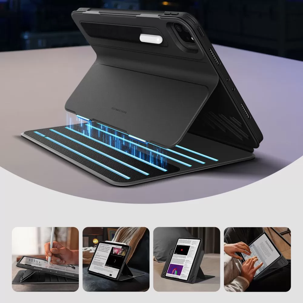 Apple iPad Pro 13 (2024) maciņš melns ESR SHIFT MAGNETIC