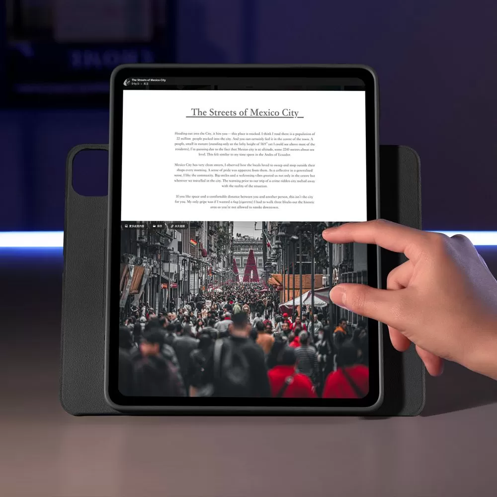 Apple iPad Pro 13 (2024) maciņš melns ESR SHIFT MAGNETIC