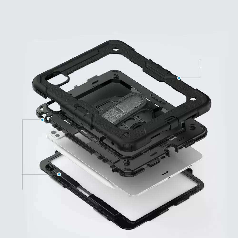 Apple iPad Pro 13 (2024)  melns TECH-PROTECT SOLID360