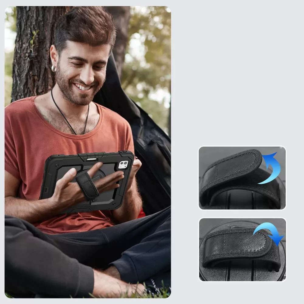 Apple iPad Pro 13 (2024)  melns TECH-PROTECT SOLID360