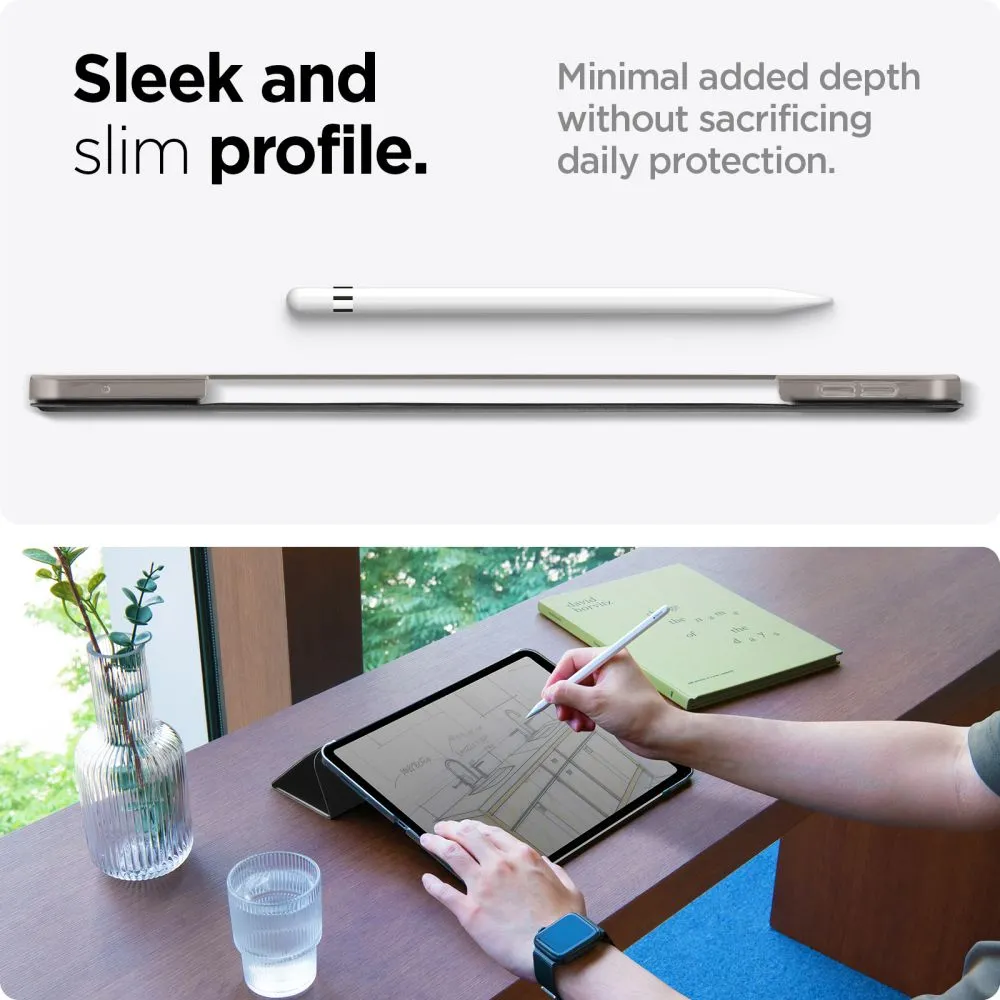 Apple iPad Pro 13 (2024) maciņš melns SPIGEN SMART FOLD