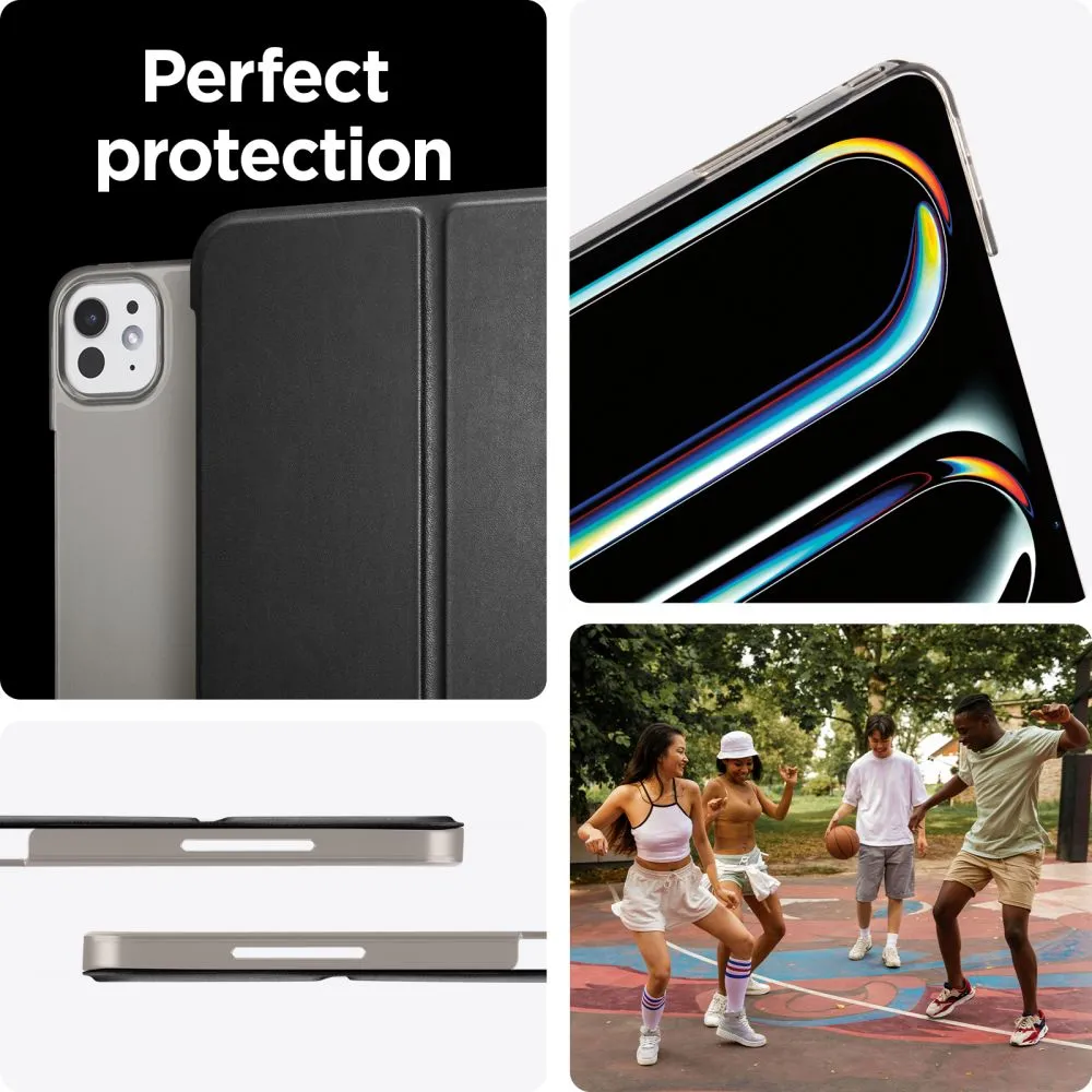 Apple iPad Pro 13 (2024) maciņš melns SPIGEN SMART FOLD
