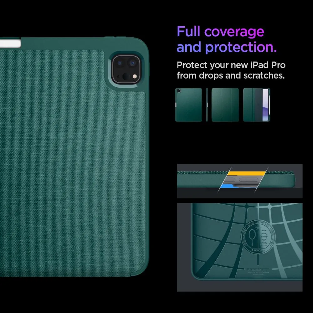 Apple iPad Pro 13 (2024) tahvelarvuti ümbris roheline SPIGEN URBAN FIT