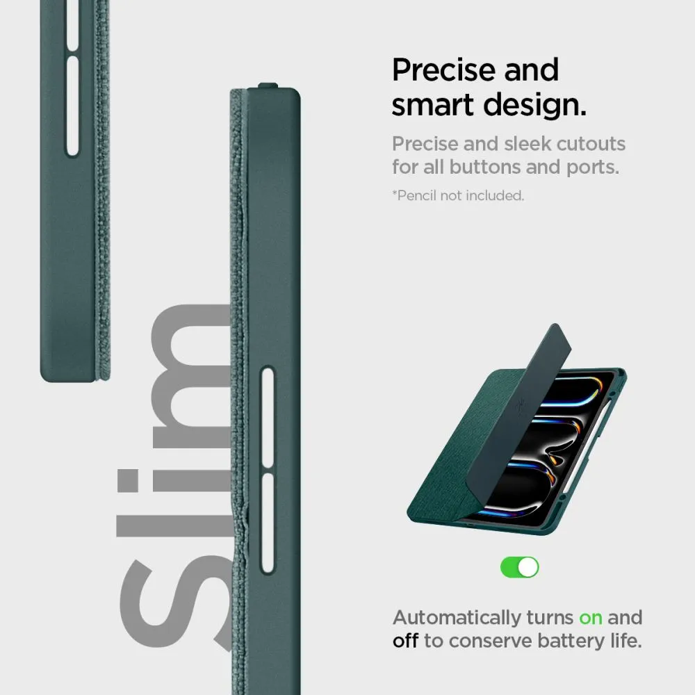 Apple iPad Pro 13 (2024) tahvelarvuti ümbris roheline SPIGEN URBAN FIT