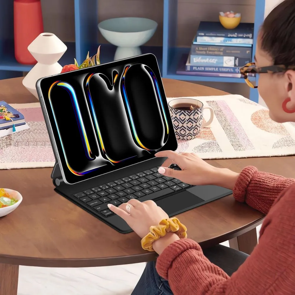 Apple iPad Pro 13 (2024) tahvelarvuti ümbris must TECH-PROTECT SMARTCASE MAGNETIC + KEYBOARD