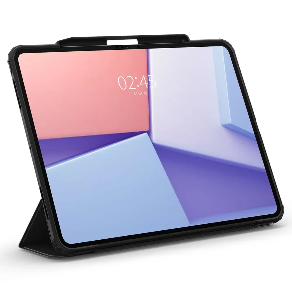 Apple iPad Pro 13 (2024) maciņš melns SPIGEN ULTRA HYBRID ”PRO”