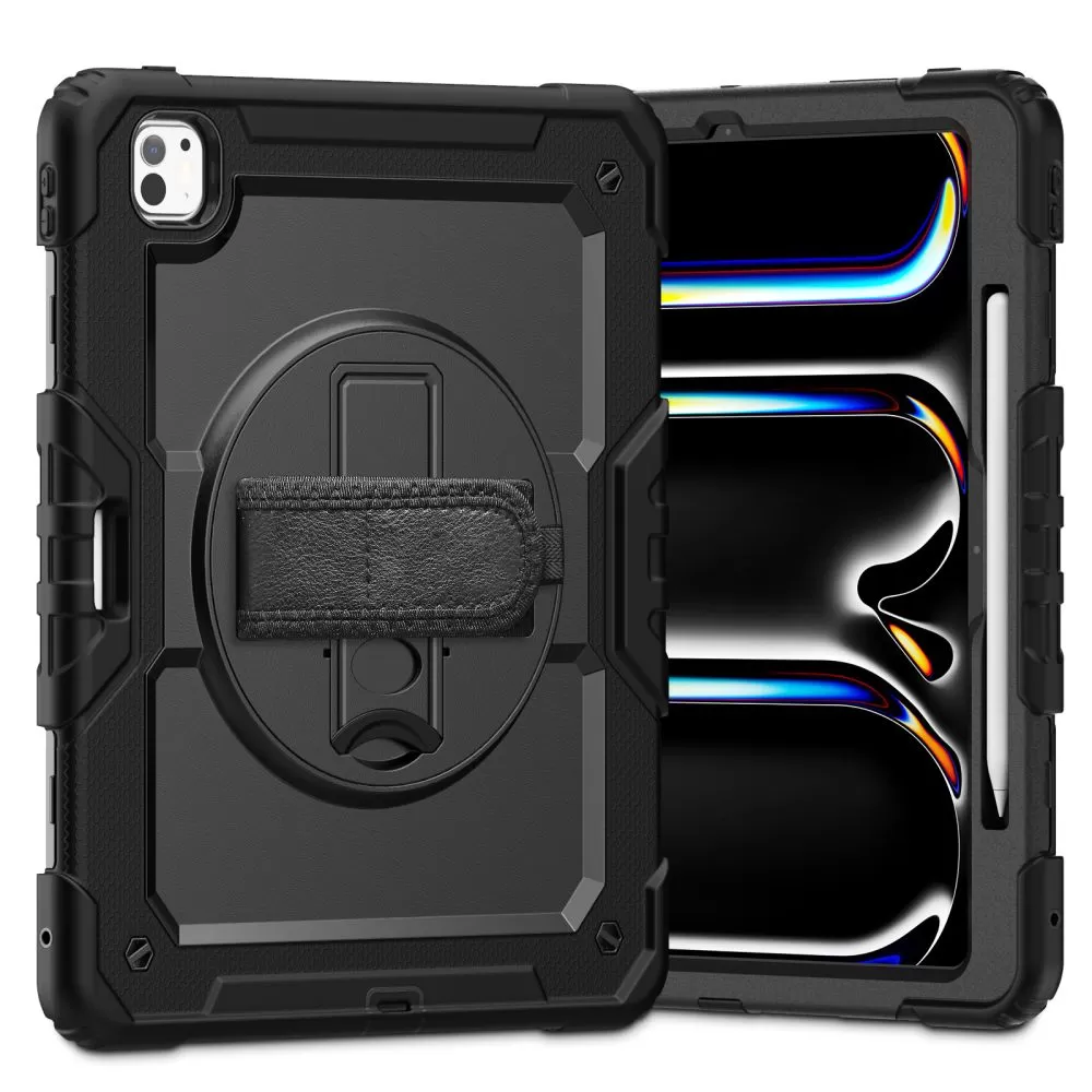Apple iPad Pro 13 (2024) melns TECH-PROTECT SOLID360