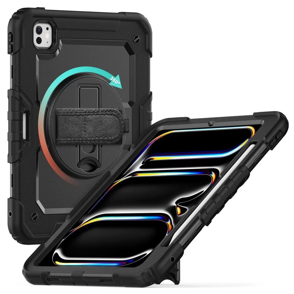 Apple iPad Pro 13 (2024) melns TECH-PROTECT SOLID360