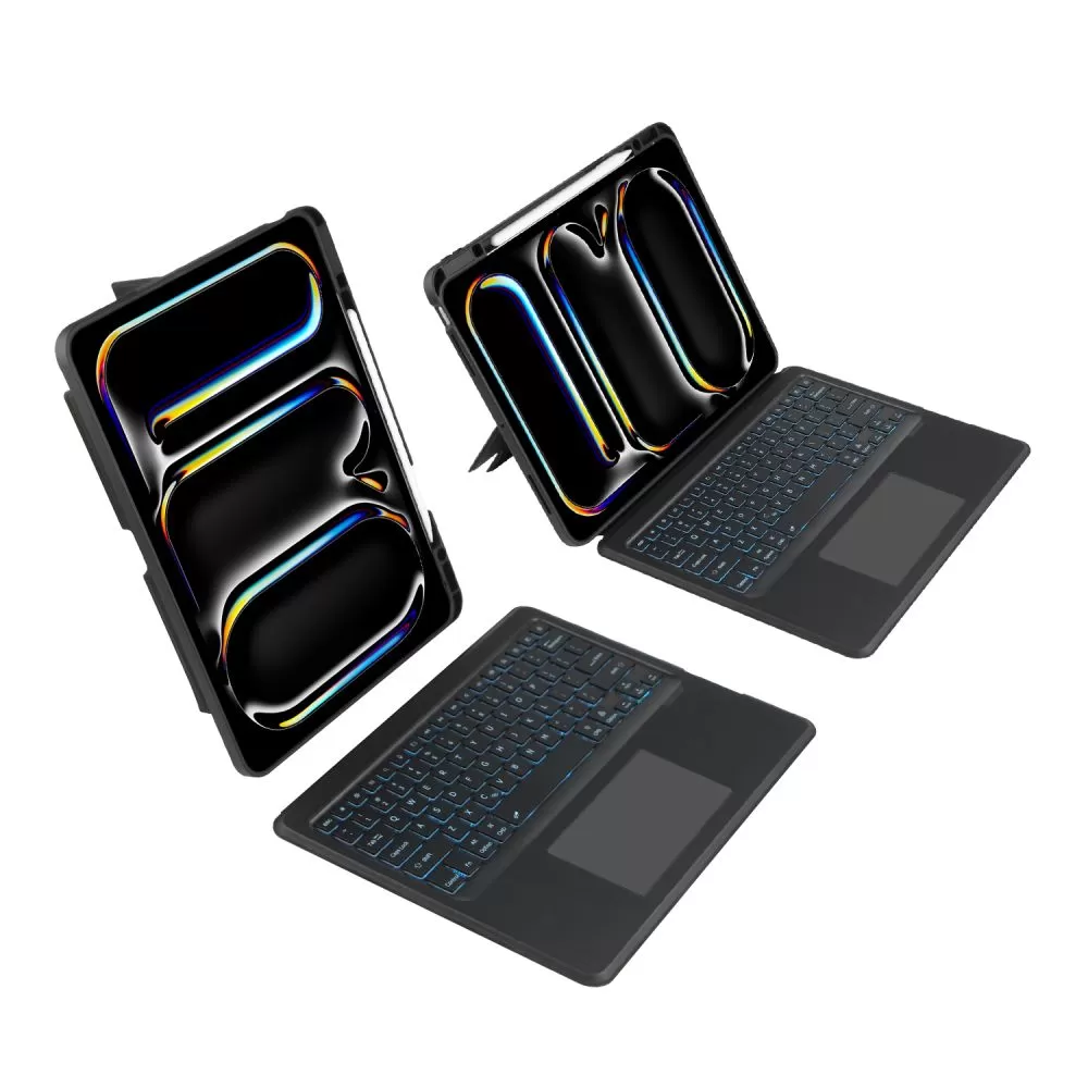 Apple iPad Pro 13 (2024) maciņš melns TECH-PROTECT SCMAG PEN + KEYBOARD