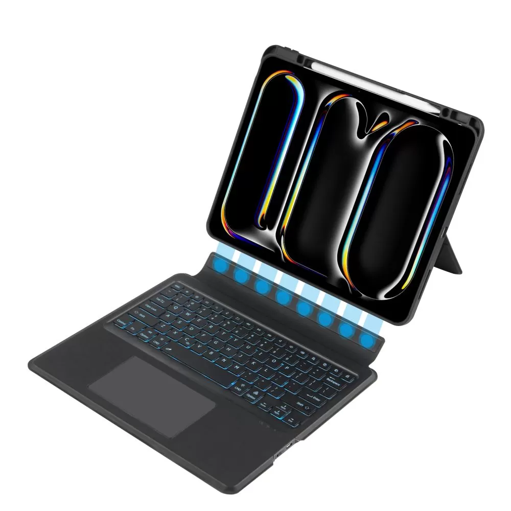 Apple iPad Pro 13 (2024) maciņš melns TECH-PROTECT SCMAG PEN + KEYBOARD