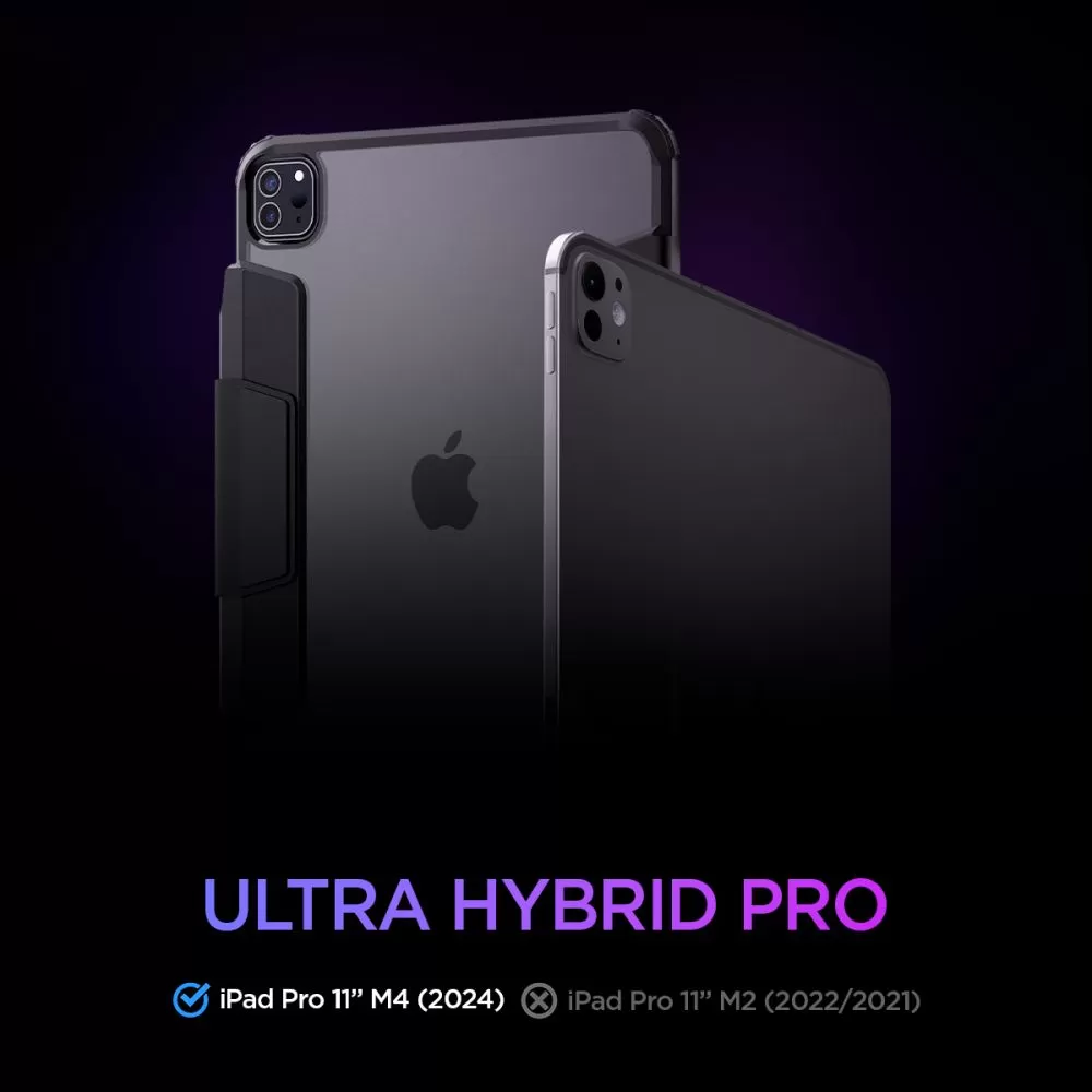 Apple iPad Pro 11 (2024) чехол для планшетa черный SPIGEN ULTRA HYBRID ”PRO”