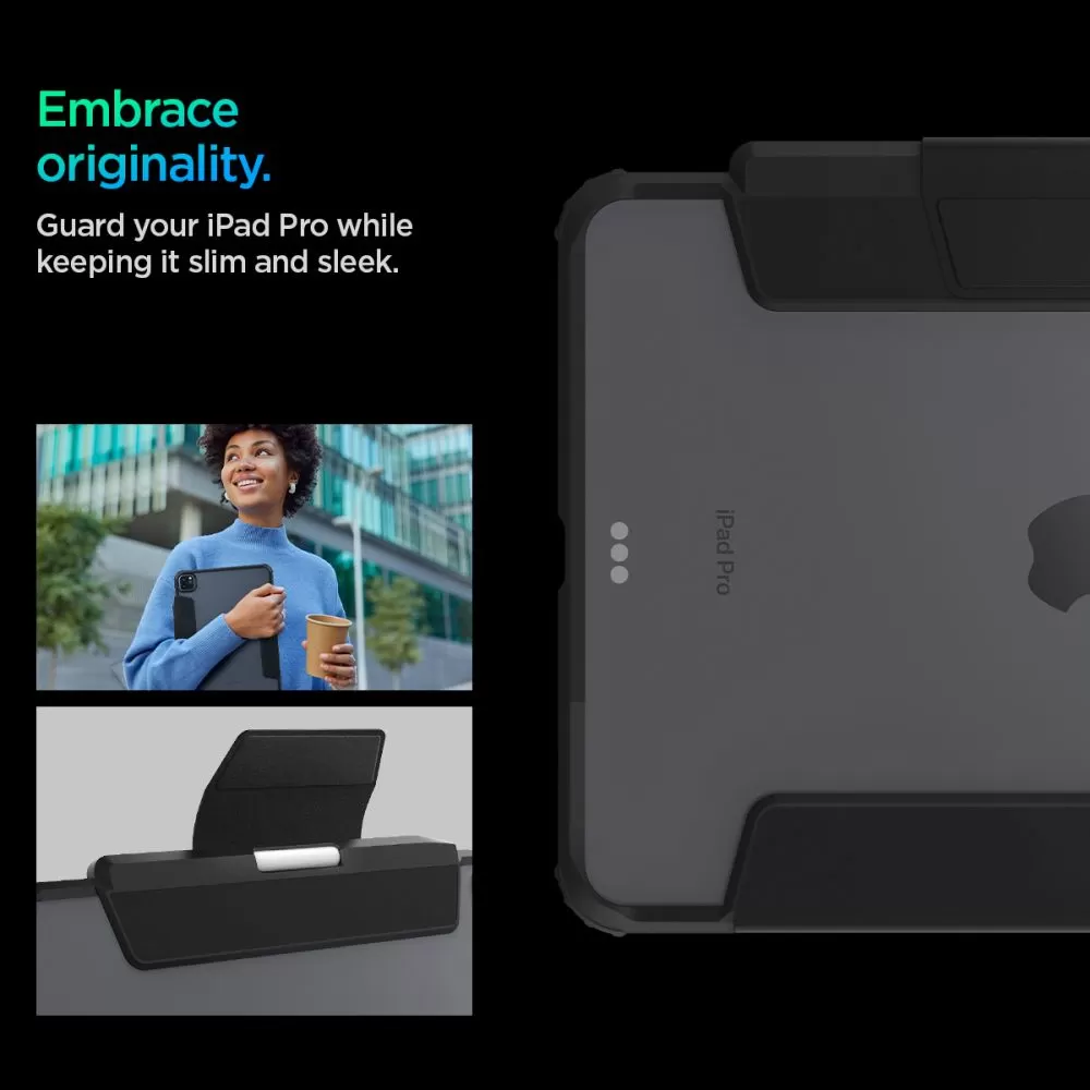 Apple iPad Pro 11 (2024) чехол для планшетa черный SPIGEN ULTRA HYBRID ”PRO”