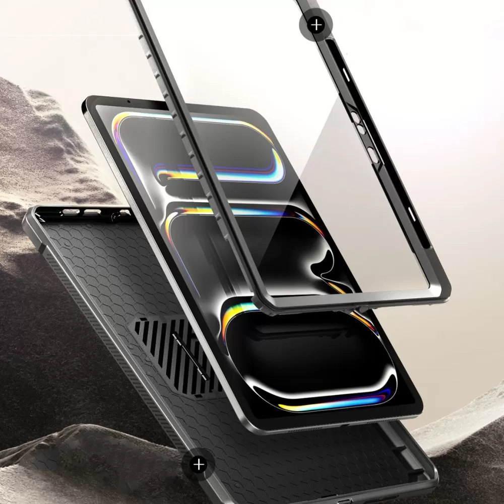 Apple iPad Pro 11 (2024) чехол для планшетa черный SUPCASE UNICORN BEETLE PRO