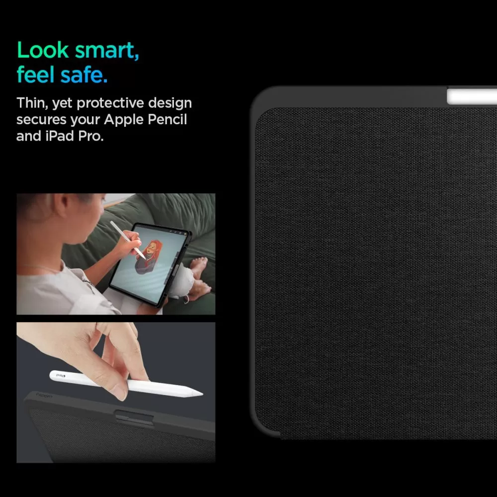 Apple iPad Pro 11 (2024) maciņš melns SPIGEN URBAN FIT