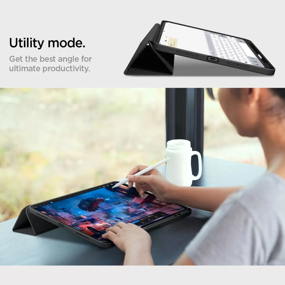 Apple iPad Pro 11 (2024) maciņš melns SPIGEN URBAN FIT