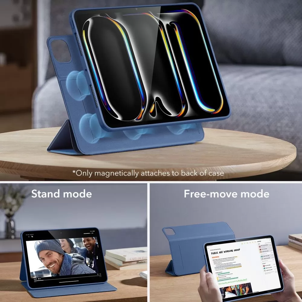 Apple iPad Pro 11 (2024) tablet skal, fodral blå ESR REBOUND HYBRID