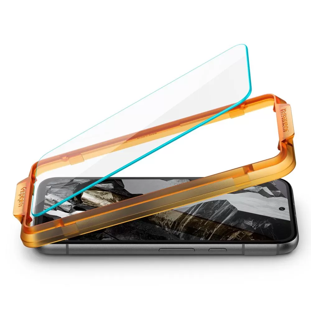 Google Pixel 8A skärmskydd SPIGEN ALM GLAS.TR 2-PACK
