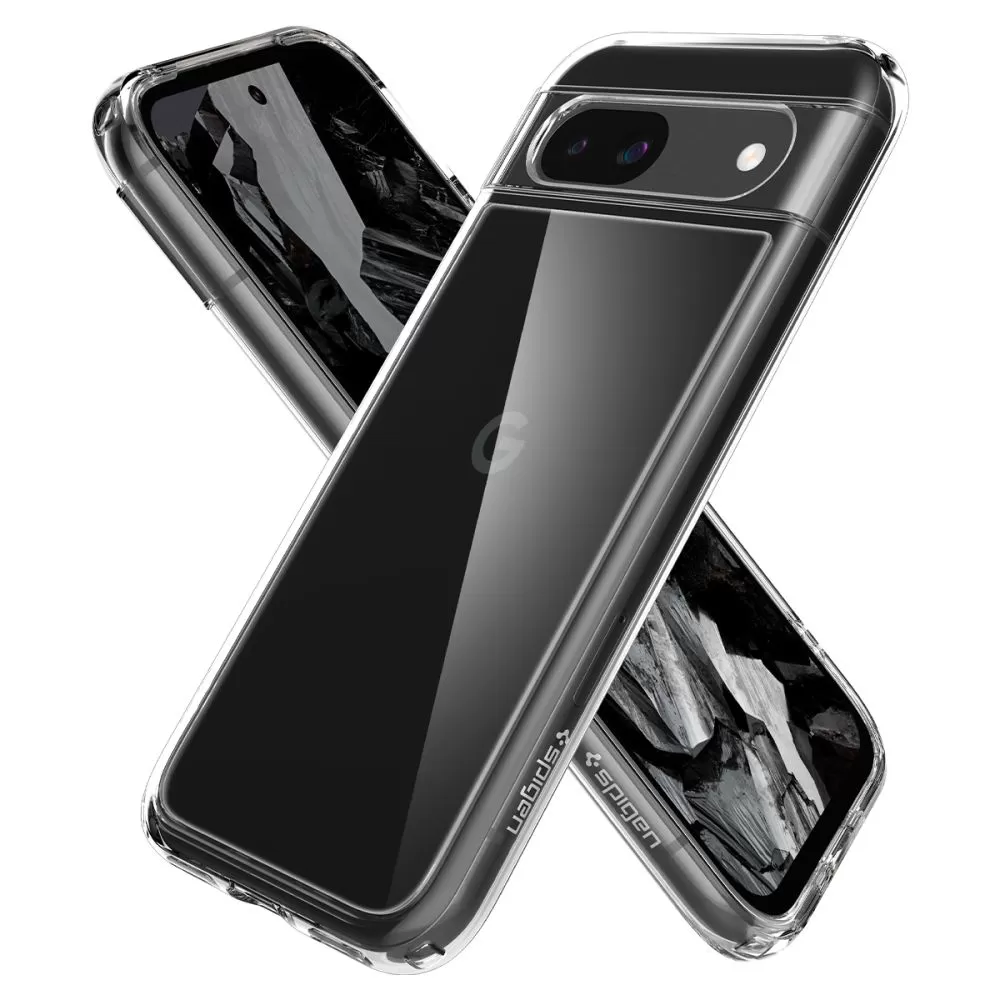 Google Pixel 8A vāciņš caurspīdīgs SPIGEN ULTRA HYBRID