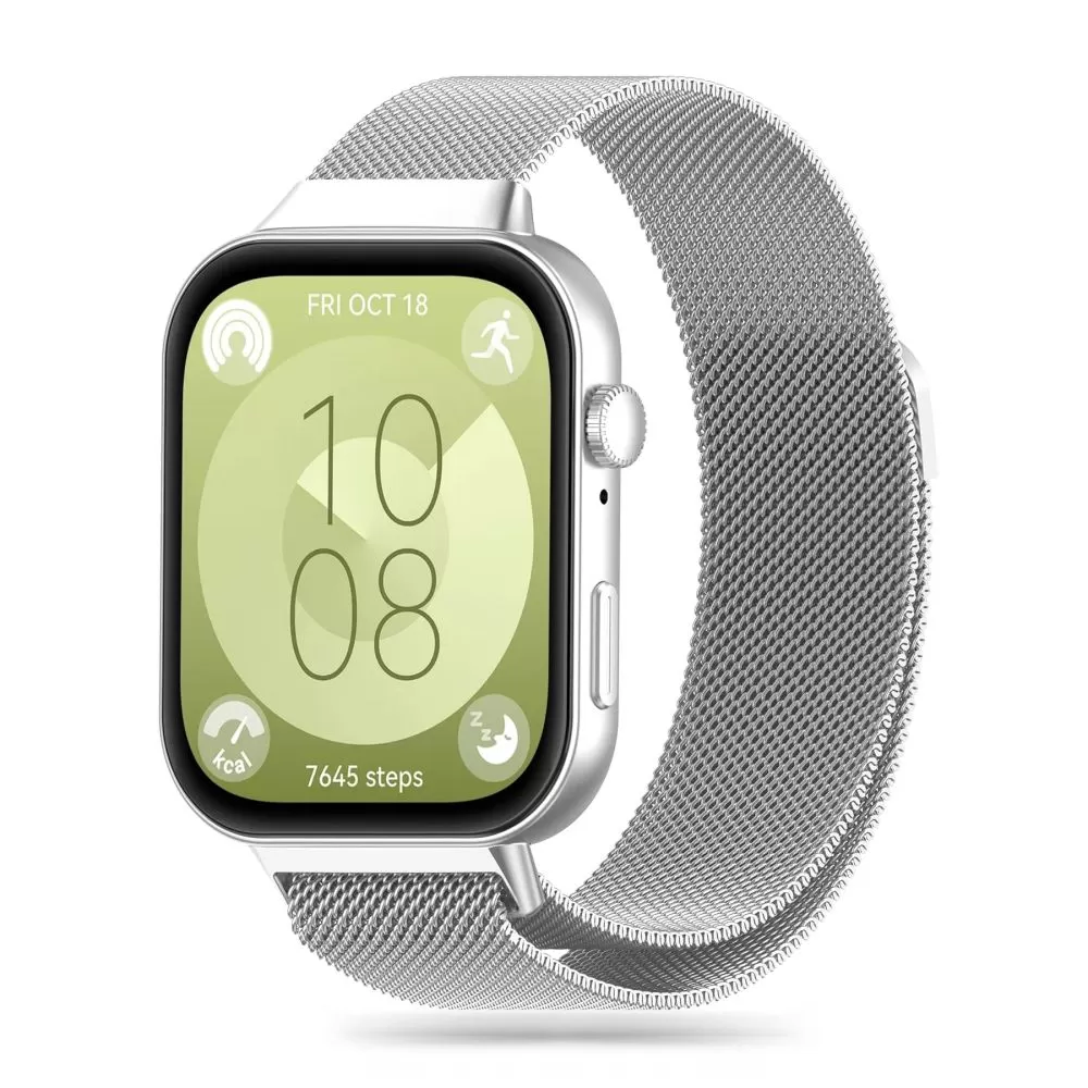 Huawei Watch Fit 3 siksniņa sudraba TECH-PROTECT MILANESEBAND