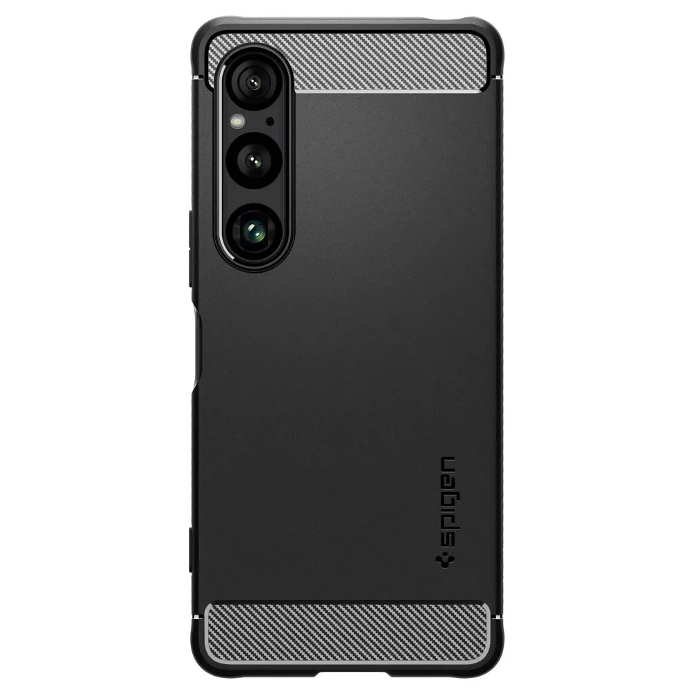 Sony Xperia 1 VI case black SPIGEN RUGGED ARMOR