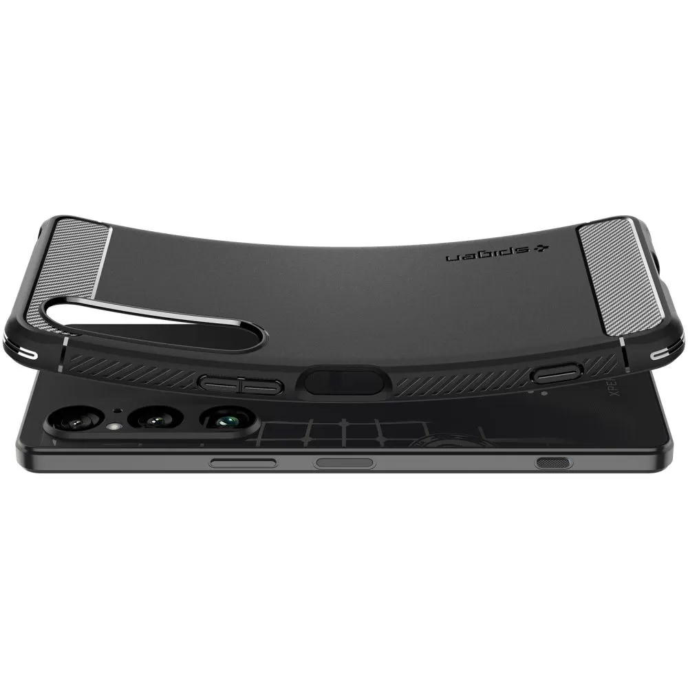 Sony Xperia 1 VI case black SPIGEN RUGGED ARMOR