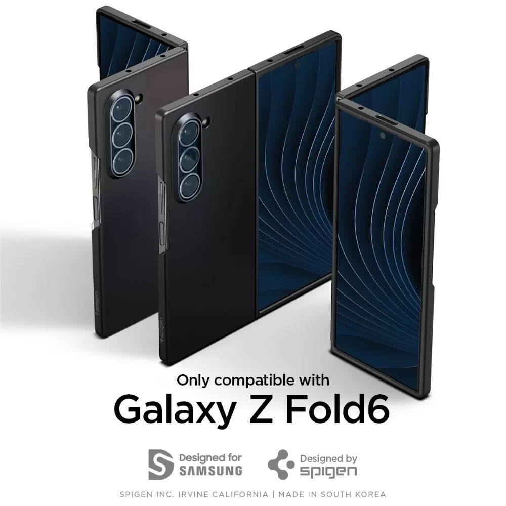 Samsung Galaxy Z Fold 6 vāciņš melns SPIGEN AIRSKIN