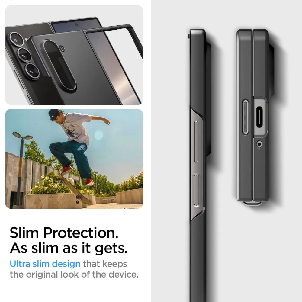 Samsung Galaxy Z Fold 6 vāciņš melns SPIGEN AIRSKIN