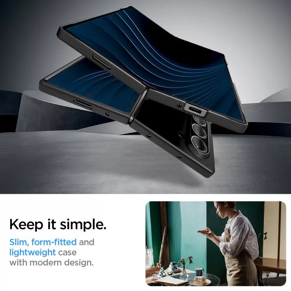 Samsung Galaxy Z Fold 6 vāciņš melns SPIGEN AIRSKIN