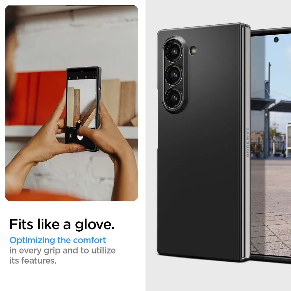 Samsung Galaxy Z Fold 6 vāciņš melns SPIGEN AIRSKIN