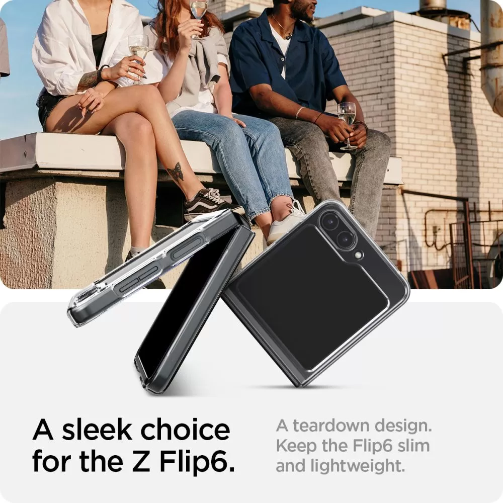 Samsung Galaxy Z Flip 6 suojakuori läpinäkyvä SPIGEN AIRSKIN