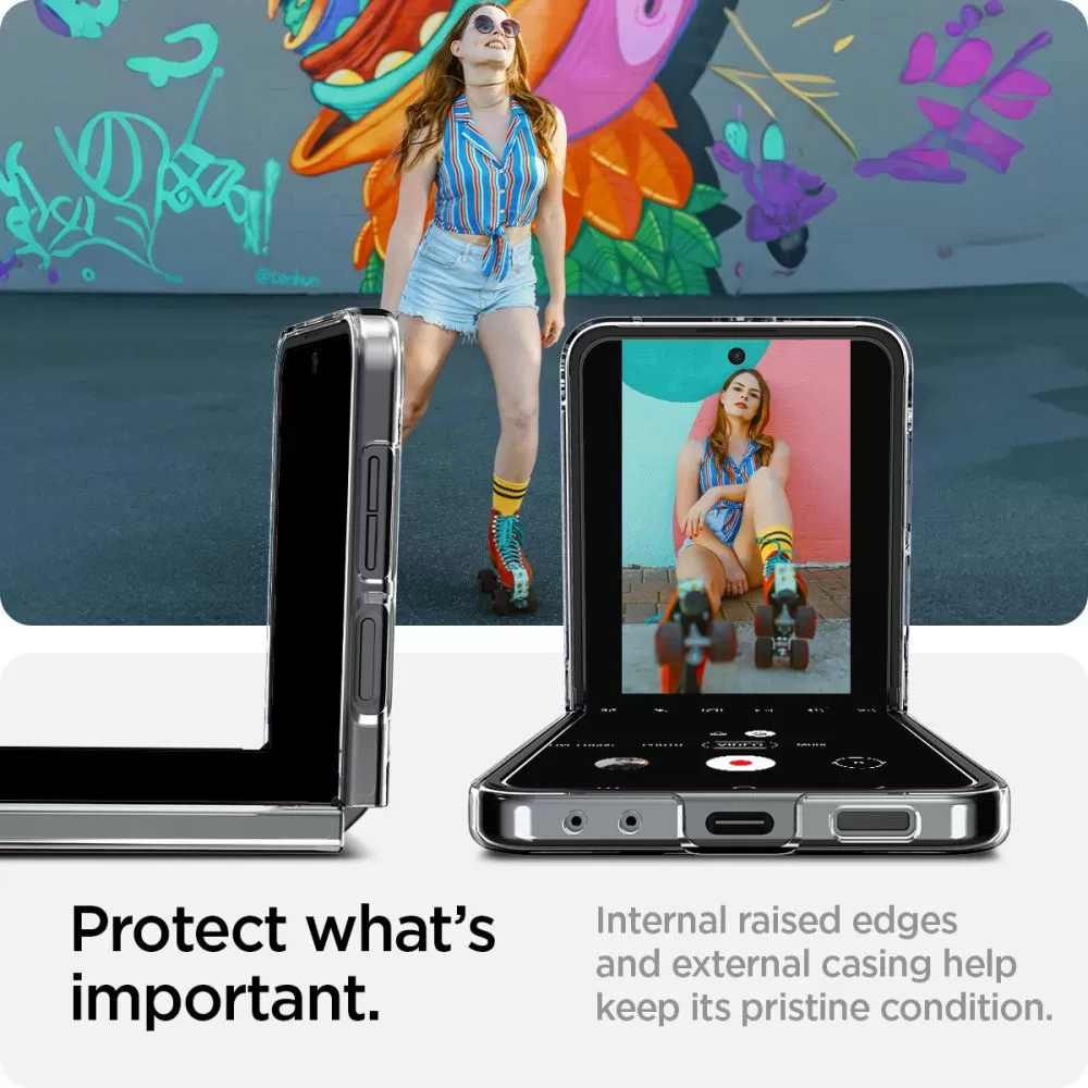 Samsung Galaxy Z Flip 6 suojakuori läpinäkyvä SPIGEN AIRSKIN