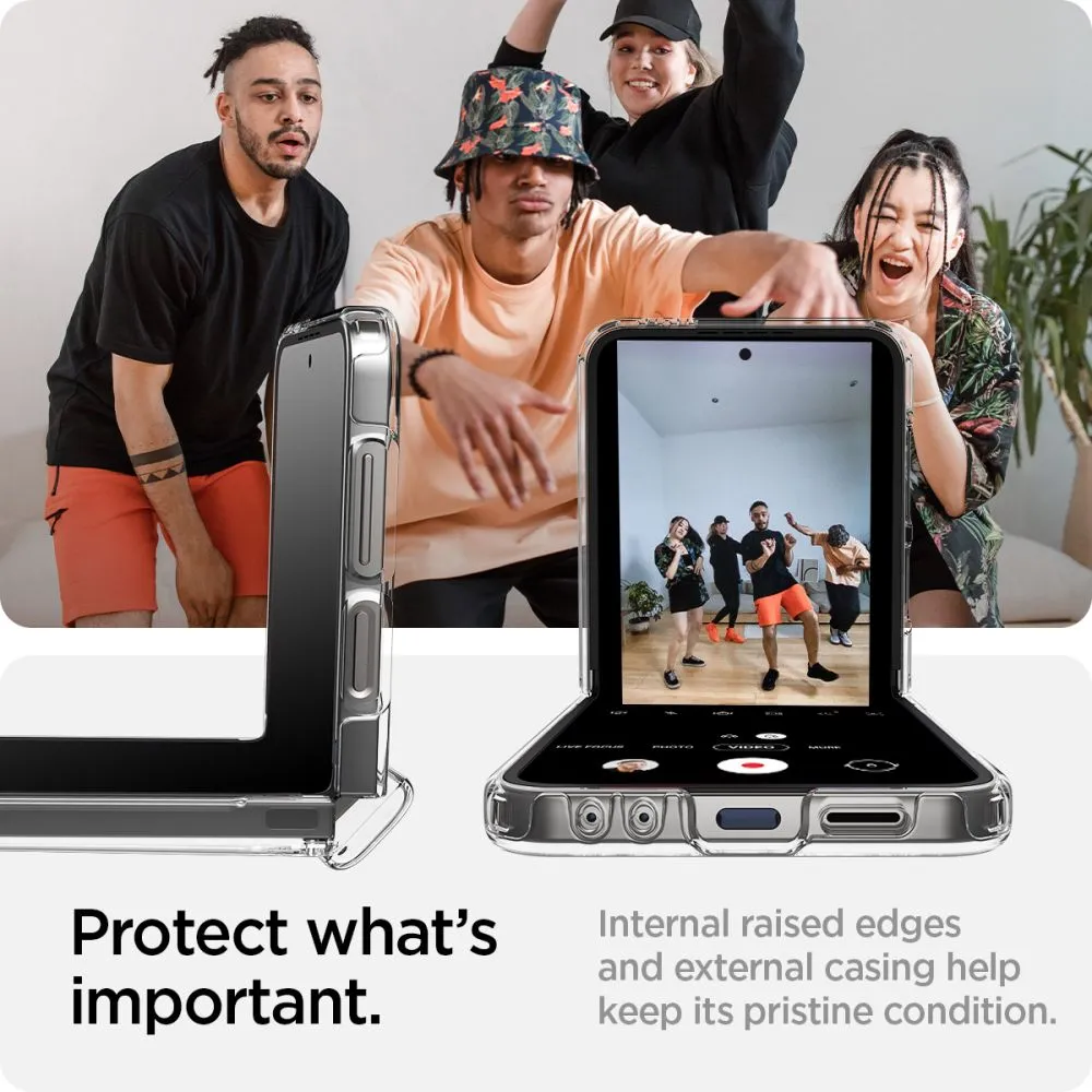 Samsung Galaxy Z Flip 6 ümbris läbipaistev SPIGEN ULTRA HYBRID PRO