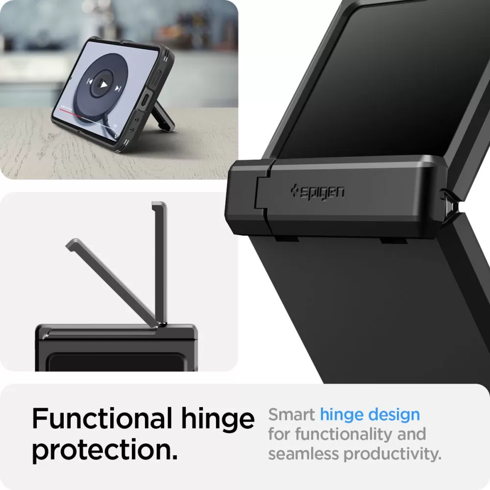 Samsung Galaxy Z Flip 6 dėklas Juoda SPIGEN TOUGH ARMOR PRO