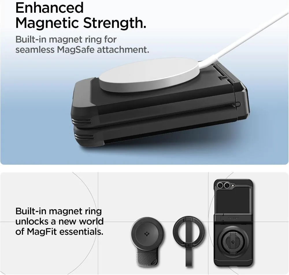 Samsung Galaxy Z Flip 6 чехол черный SPIGEN TOUGH ARMOR PRO MAG MAGSAFE