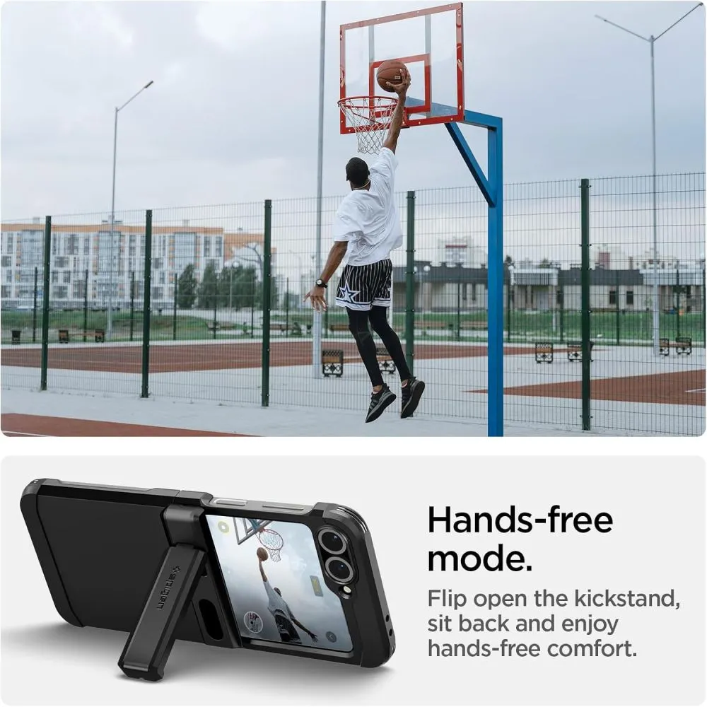 Samsung Galaxy Z Flip 6 чехол черный SPIGEN TOUGH ARMOR PRO MAG MAGSAFE