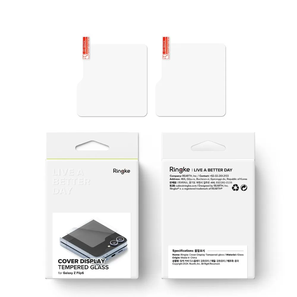 Samsung Galaxy Z Flip 6 aizsargstikls RINGKE COVER DISPLAY 2-PACK