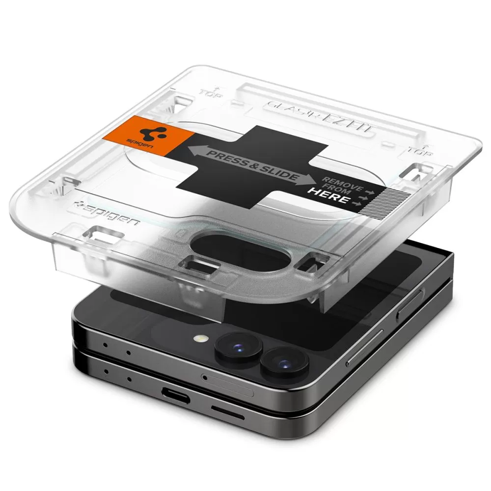 Samsung Galaxy Z Flip 6 skärmskydd SPIGEN GLAS.TR ”EZ FIT” 2-PACK