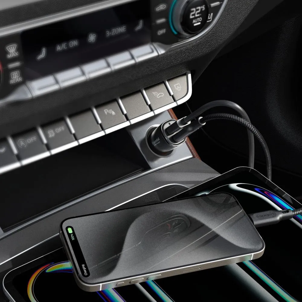 Aксессуары Автомобильные зарядные устройства SPIGEN EV482 ARCSTATION ESSENTIAL CAR CHARGER 48W  черный