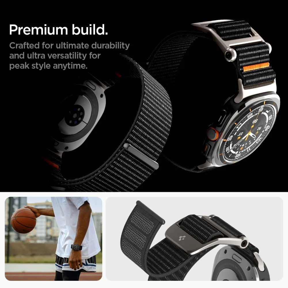 Samsung Galaxy Watch Ultra 47mm (24/25) Nutikellade rihmad must SPIGEN DURAPRO FLEX