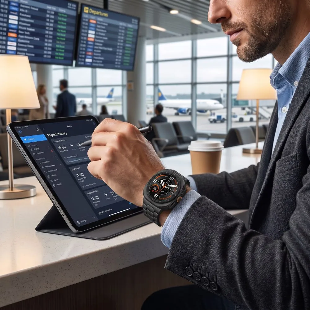 Samsung Galaxy Watch Ultra 47mm (24/25) Viedpulksteņu siksniņas melns TECH-PROTECT STAINLESS