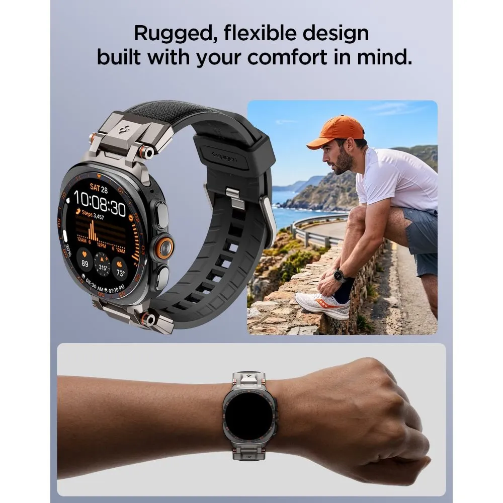 Samsung Galaxy Watch Ultra 47mm (24/25) Nutikellade rihmad must SPIGEN DURAPRO ARMOR BAND