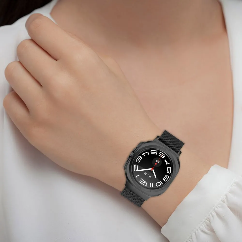 Samsung Galaxy Watch Ultra 47mm siksniņa melns TECH-PROTECT MILANESEBAND
