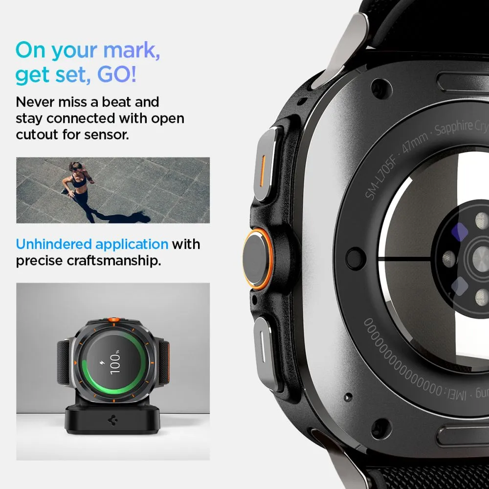Samsung Galaxy Watch Ultra 47mm band black SPIGEN FIT LITE