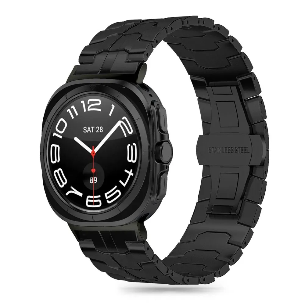 Samsung Galaxy Watch Ultra 47mm siksniņa melns TECH-PROTECT STAINLESS LINE
