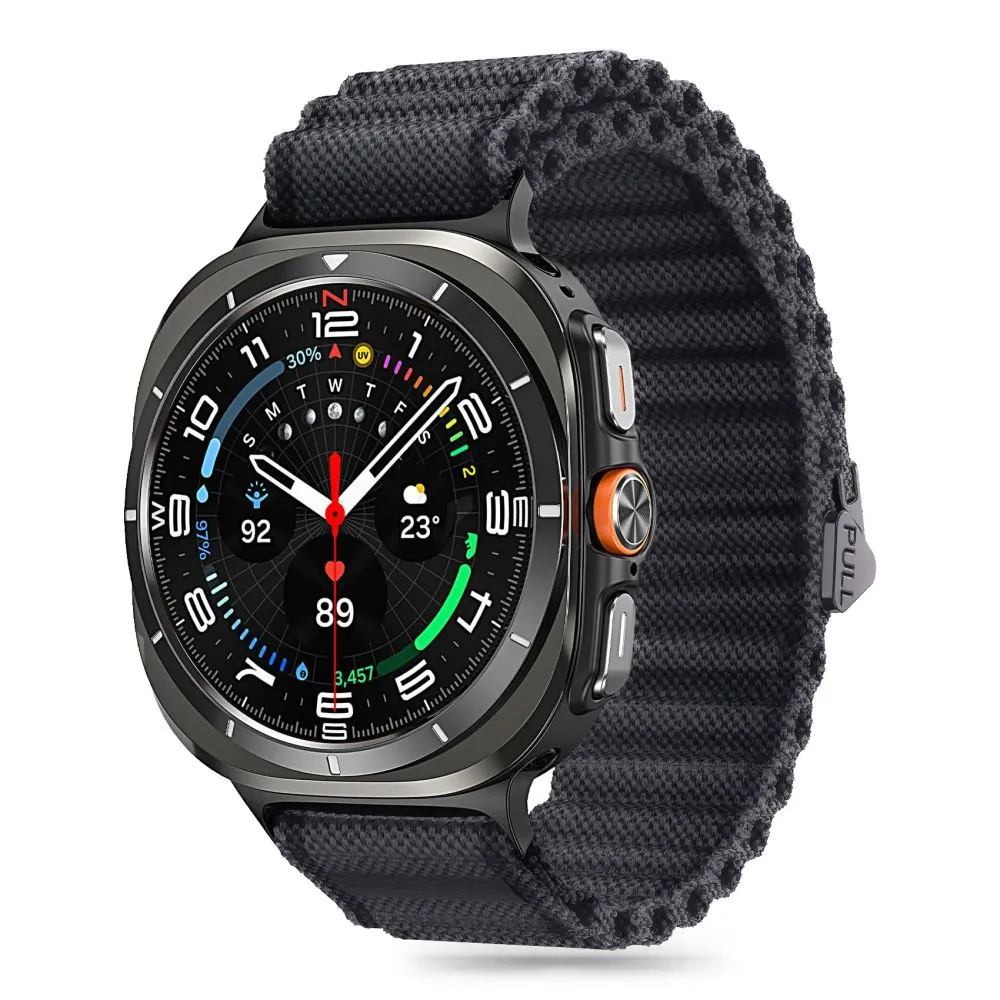 Samsung Galaxy Watch Ultra 47mm siksniņa melns TECH-PROTECT WEAVE PRO