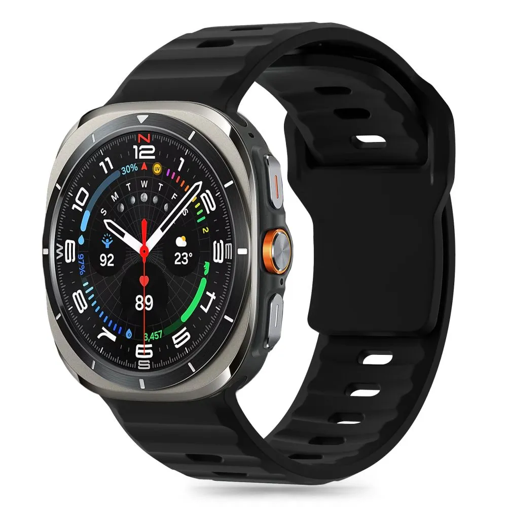 Samsung Galaxy Watch Ultra 47mm ремень черный TECH-PROTECT SILICONE LINE