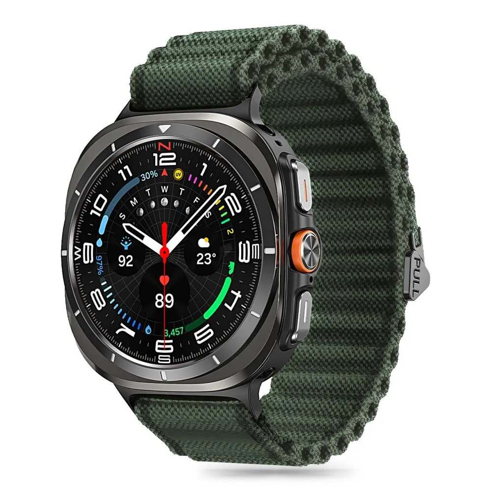 Samsung Galaxy Watch Ultra 47mm rihm roheline TECH-PROTECT WEAVE PRO
