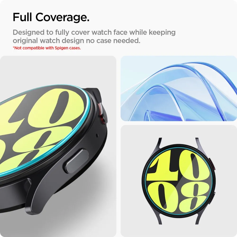 Samsung Galaxy Watch 7 skärmskydd  SPIGEN GLAS.TR ”EZ-FIT” 2-PACK (40 MM)